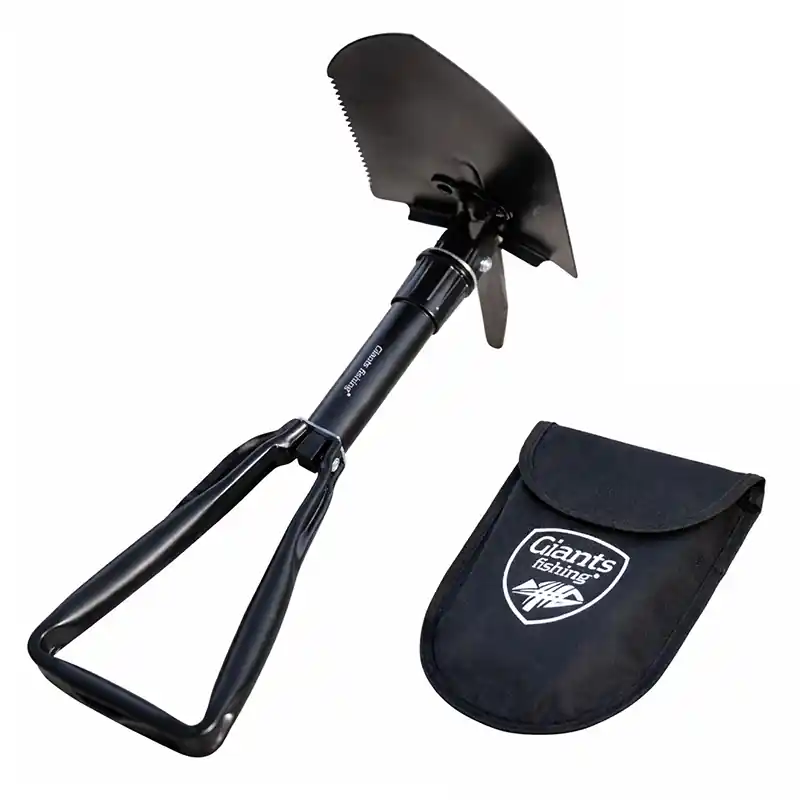 GIANTS FISHING - Skládací lopatka 3v1 Camping Shovel s krumpáčem a pilkou Přímo Od Výrobce