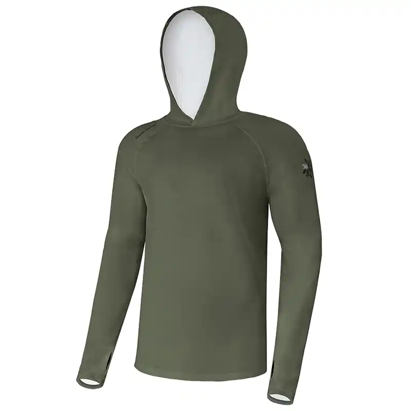 Objednat Nyní GIANTS FISHING - Funkční tričko s dlouhým rukávem UV50+Hoodie Dark Green
