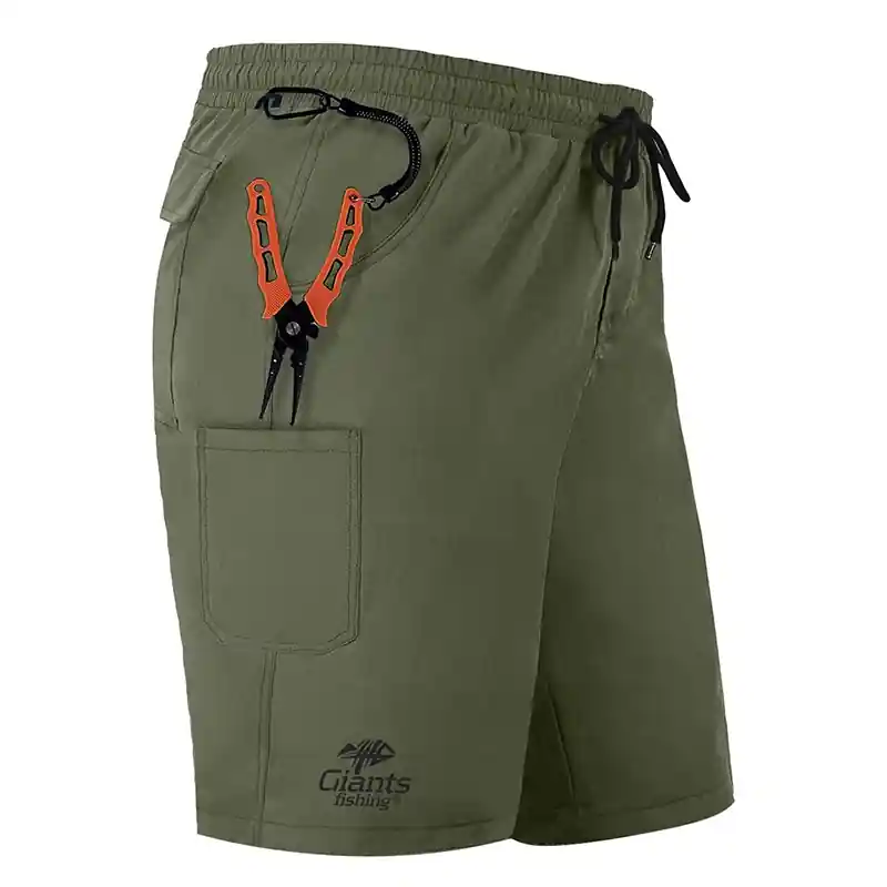 Poslední Šance GIANTS FISHING - Kraťasy Shorts Quick Dry UV50+Olive Green