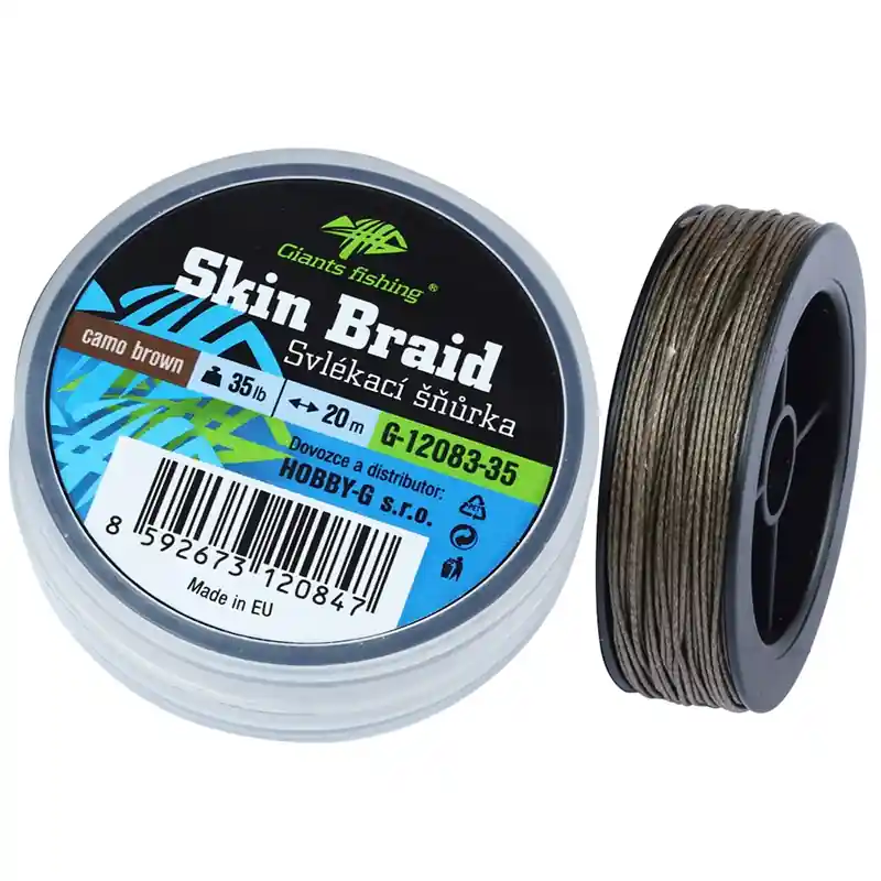 Objednat Nyní GIANTS FISHING - Svlékací šnůra Carp Line Skin Braid Camo brown 20m