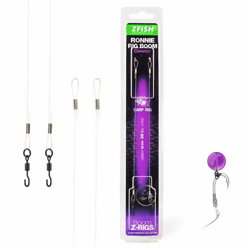 Aktuální ZFISH - Krimpovaný návazec Ronnie Rig Boom 18cm/30lbs
