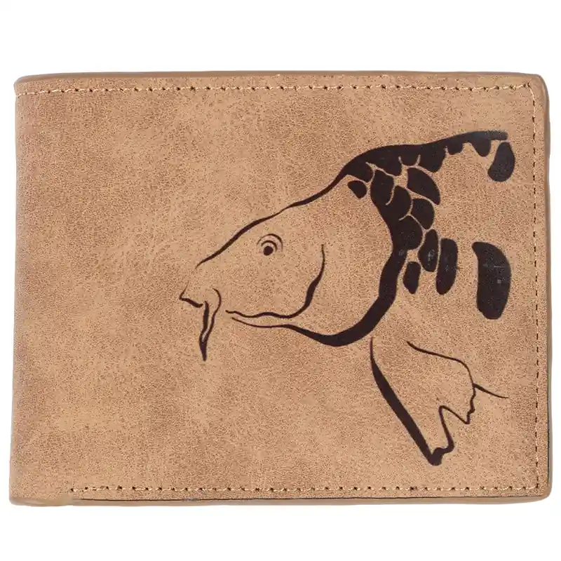 Top Prodej GIANTS FISHING - Peněženka hnědá hlava kapra Brown Wallet Carp Head