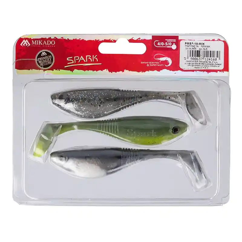 MIKADO - Gumová nástraha Spark 10cm Mix barev 3ks Nakupujte Hned