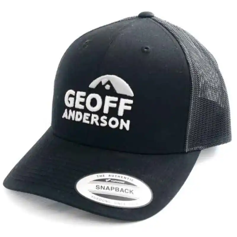 GEOFF ANDERSON - Kšiltovka SnapBack síťová s logem černá Cenově Výhodný