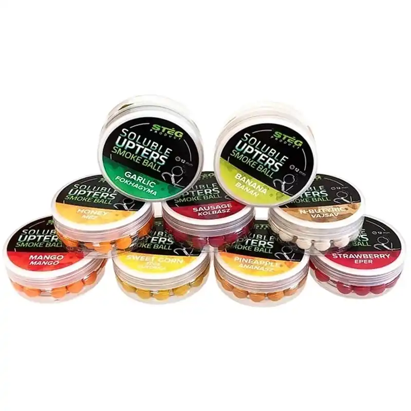 Nová Kolekce STÉG - Rozpustná nástraha Soluble Upters Smoke Ball 12mm 30g