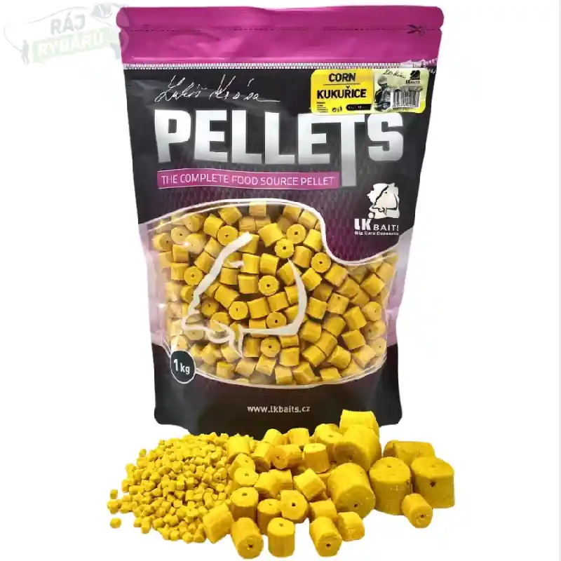 Víkendová Akce LK BAITS - Kukuřičné pelety Corn Pellets 1kg