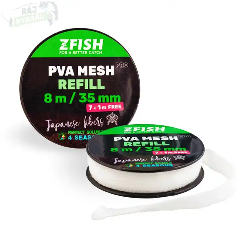 Vrácení Zdarma ZFISH - Náhradní PVA punčocha PRO Refill 35mm / 7+1m ZDARMA!