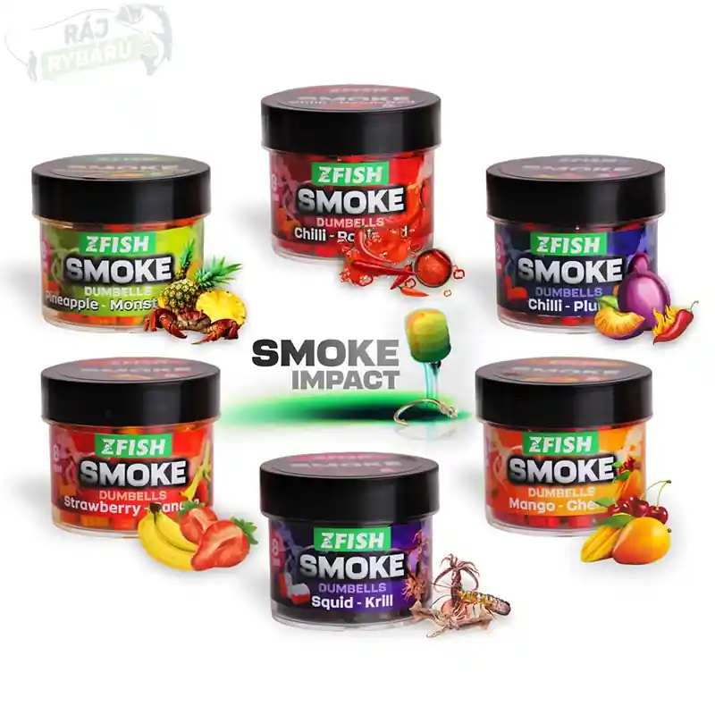 Vysoce Kvalitní ZFISH - Smoke POP-UP Dumbells 8mm