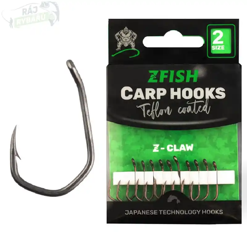 Ihned K Objednání ZFISH - Kaprové teflonové háčky Z-Claw 10ks