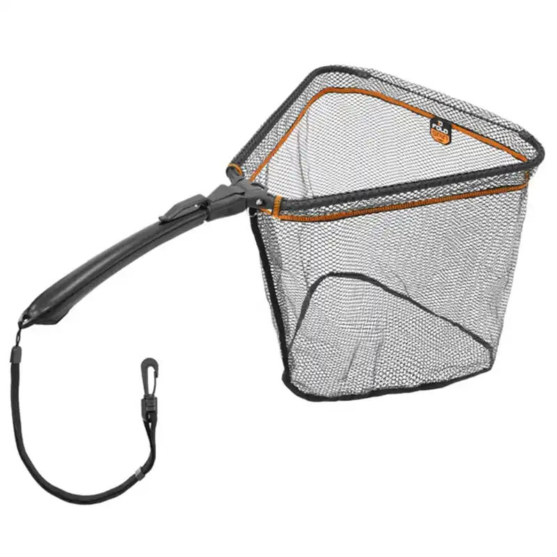 DELPHIN - Přívlačový skládací podběrák FoldSPIN 40x40cm Finální Výprodej