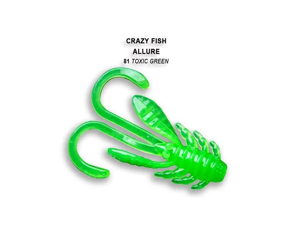Sezónní Sleva Allure 4 cm 81 toxic green balení 8 kusů