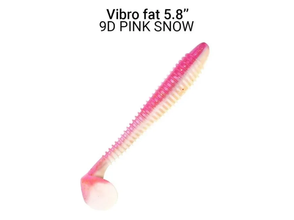 Vibro Fat 14,5 cm barva 9D pink snow 3ks Víkendová Akce