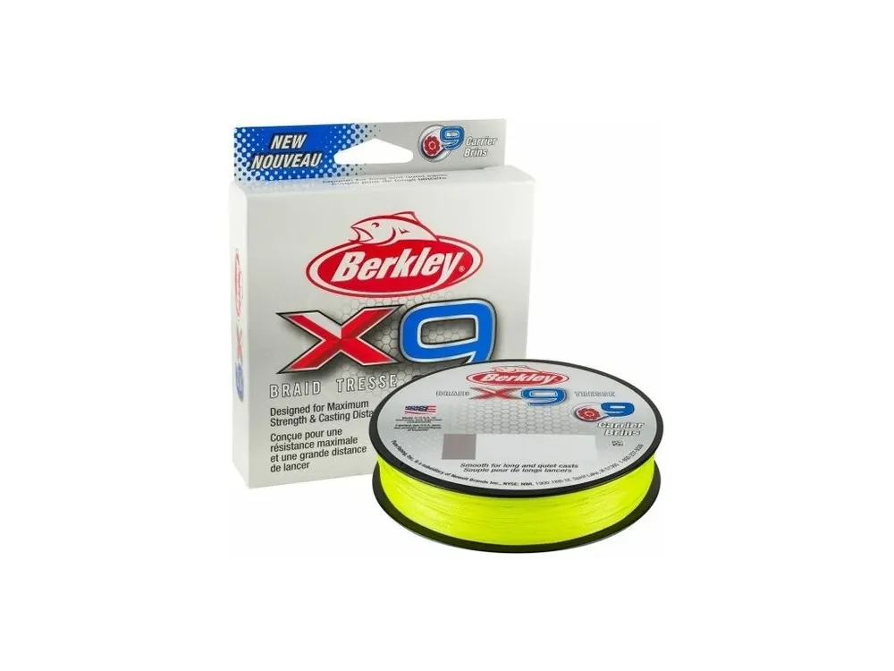 Tovární Cena Berkley X9 Flame Green 0,17mm 17 kg 150m