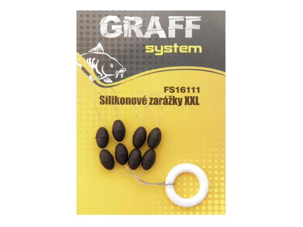 Graff Silikonové zarážky XXL Černé 10ks Výhodná Nabídka