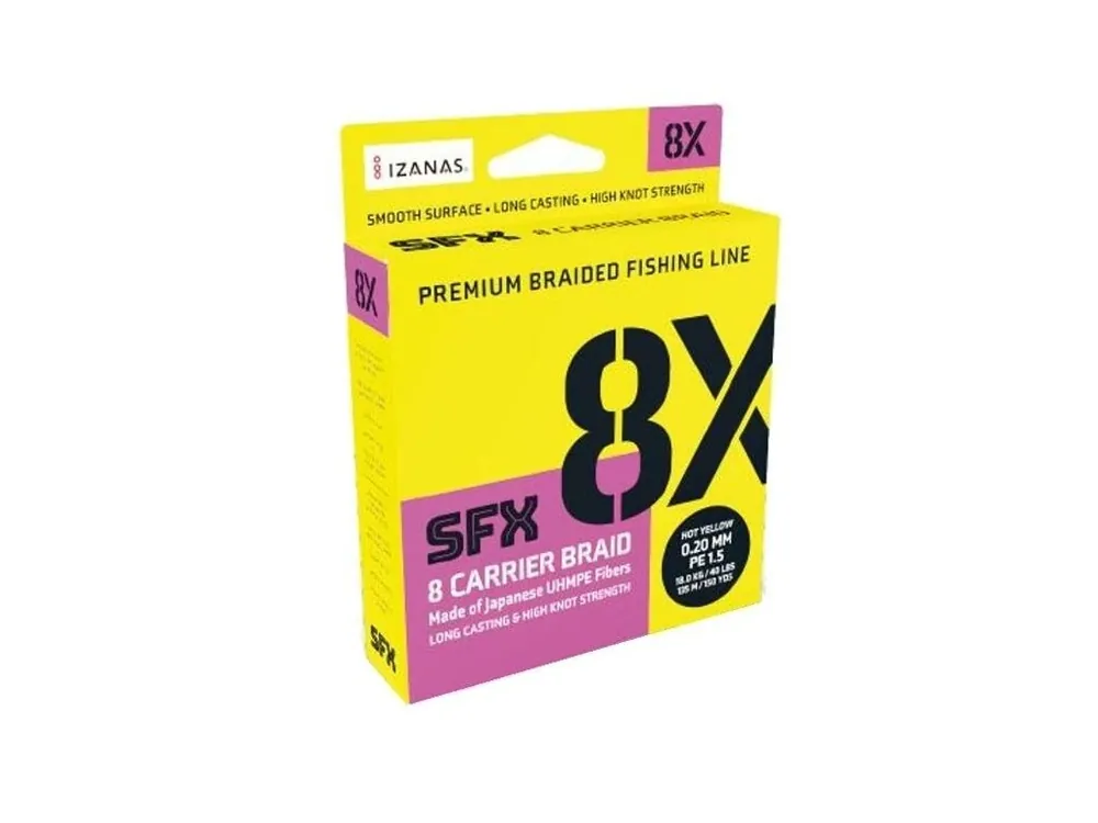 Speciální Cena Sufix SFX 8X 0,104 mm 5 kg 135m žlutá