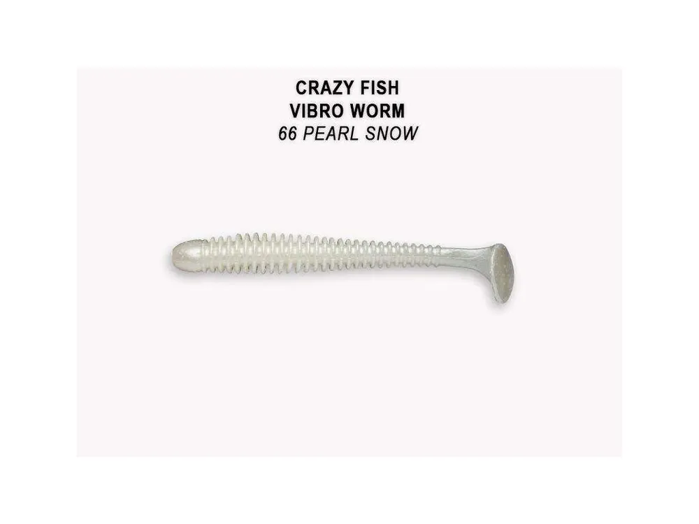 Ověřený Vibro Worm 7,5cm barva 66 pearl snow