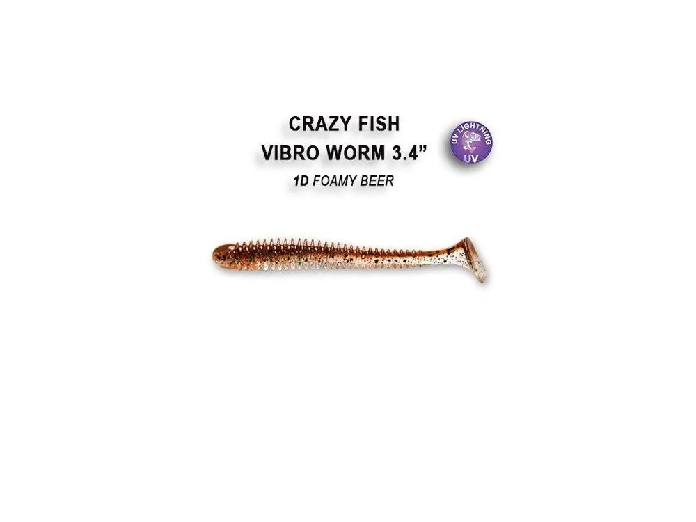 Vibro Worm 8,5cm barva 1D Foamy Beer Levný