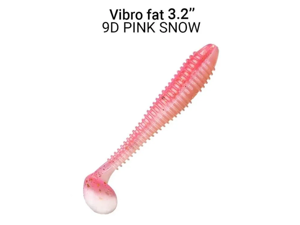 Vibro Fat 8cm barva 9D Pink Snow 5ks Akce