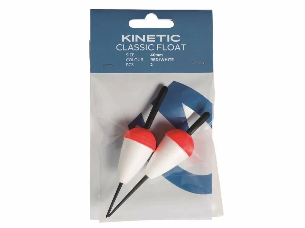 Kinetic Classic Float 40mm red/white Výhodná Nabídka