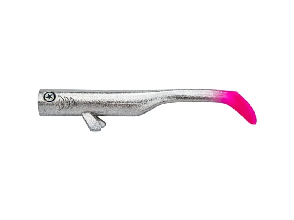 Speciální Cena LMAB Drunk Bait 20cm Chrome Pinktail