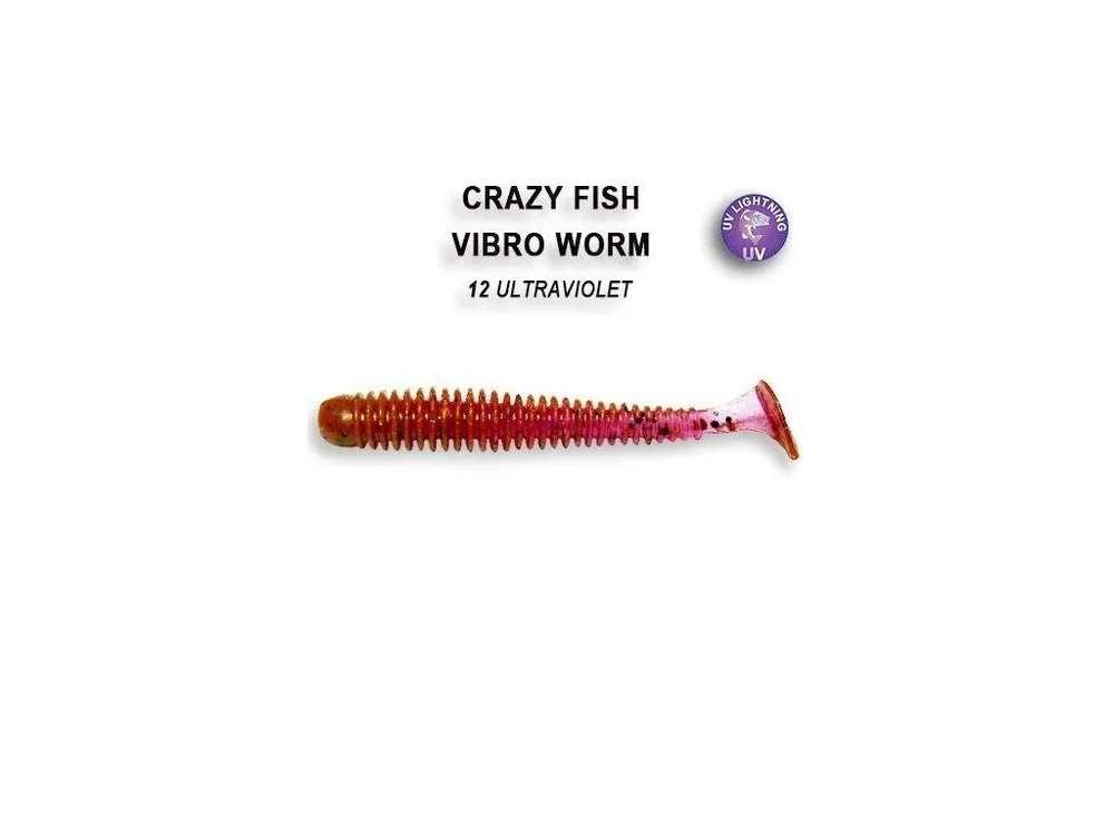 Oblíbený Vibro worm 5cm barva 12 ultraviolet