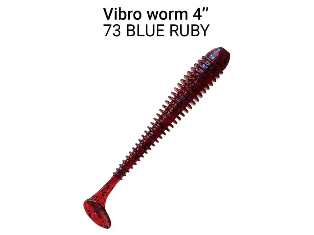 Vibro Worm 10cm 73 Blue Ruby 5ks Nejprodávanější