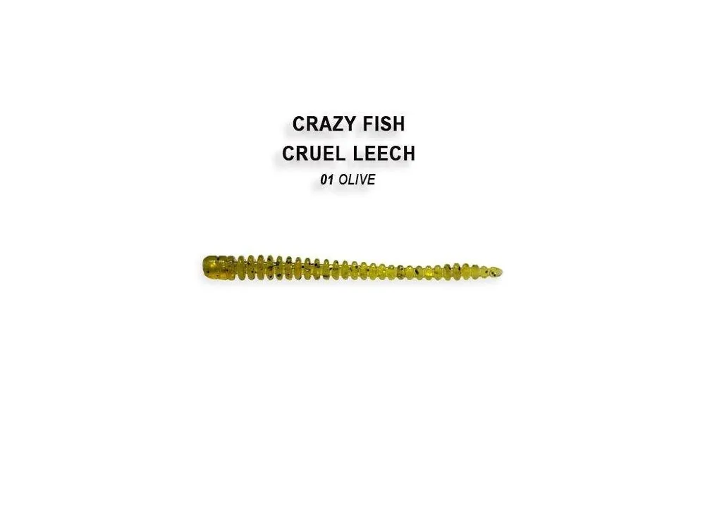 Autentický Cruel Leech 5,5cm barva 1 olive