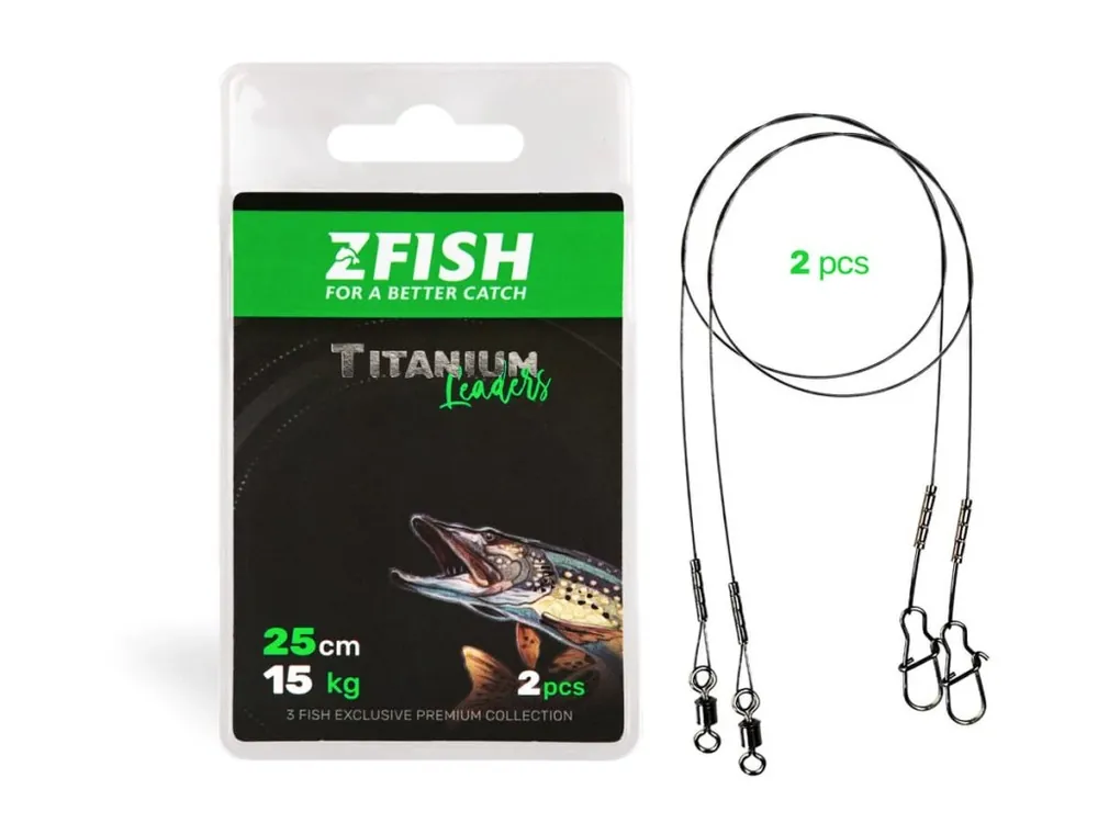 Cenový Hit ZFISH Lanko Titanium Leader - 2ks