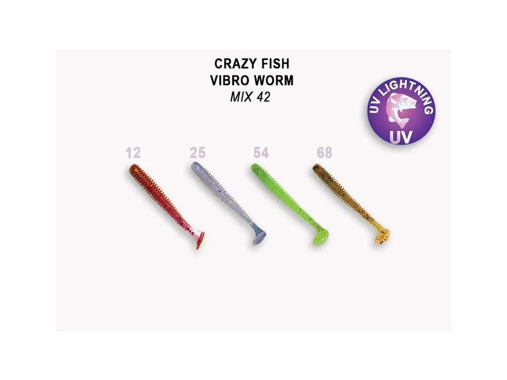 Cenově Výhodný Vibro Worm 5 cm color mix 42