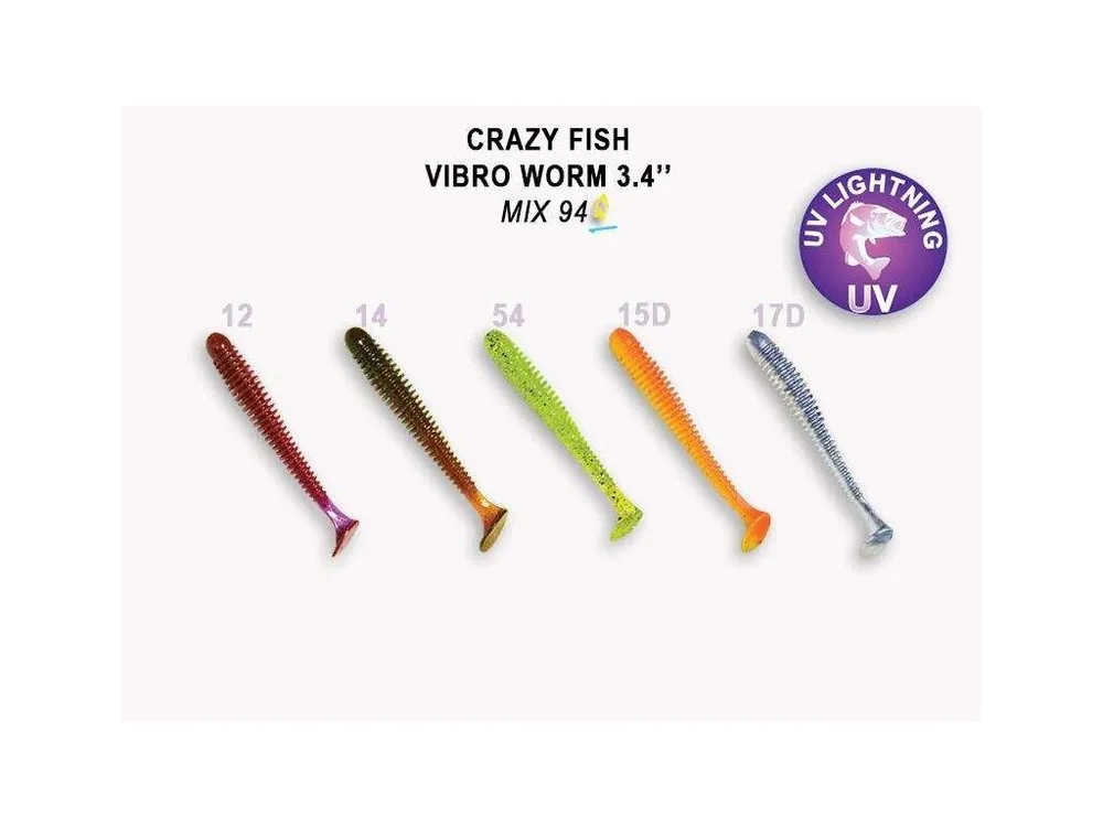 Vibro Worm 8,5 cm barva M94 Vysoce Kvalitní
