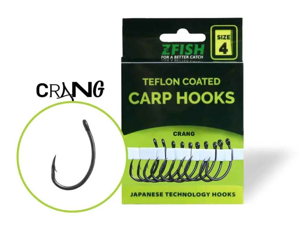 Cenový Hit ZFISH Teflonové Háčky Crang