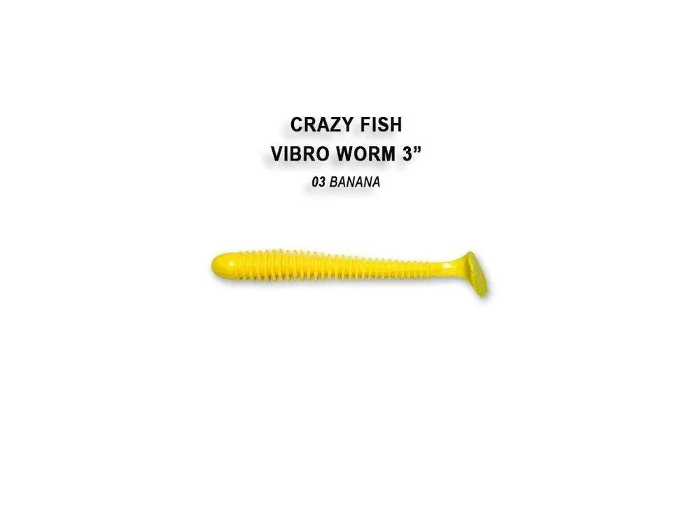 Vibro Worm 7,5 cm 3 banana Časově Omezené