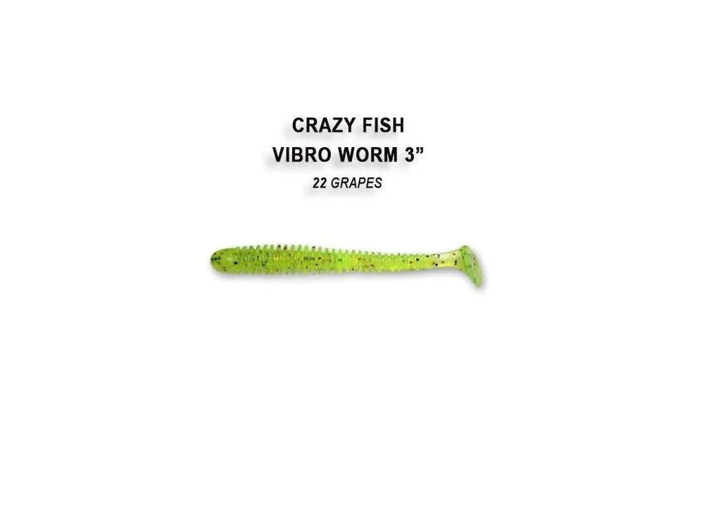 Tovární Cena Vibro Worm 7,5cm barva 22