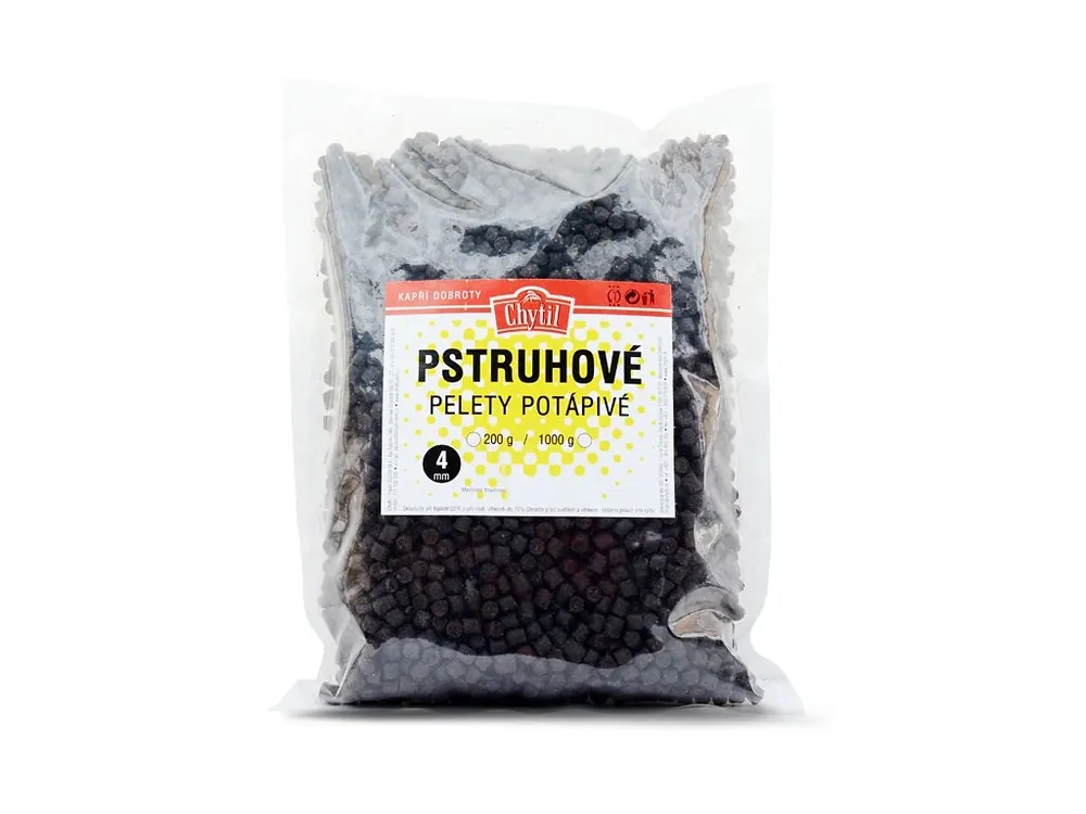 Pstruhové pelety potápivé Akce