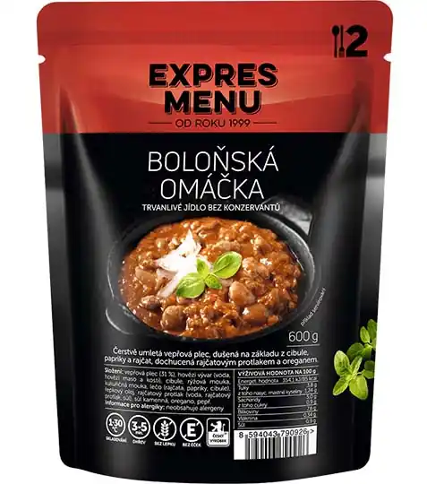 Nakupujte Hned EXPRES MENU Boloňská omáčka hotové jídlo, 600g