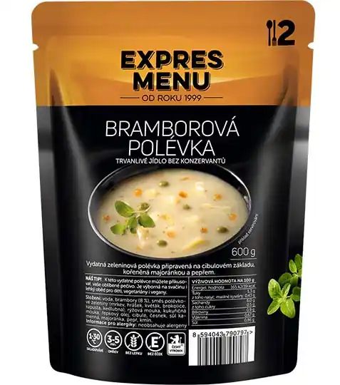 EXPRES MENU Bramborová polévka hotové jídlo, 600g Dokud Zásoby Vydrží