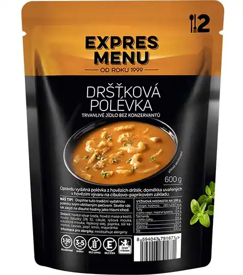 Vrácení Zdarma EXPRES MENU Dršťková polévka hotové jídlo, 600g