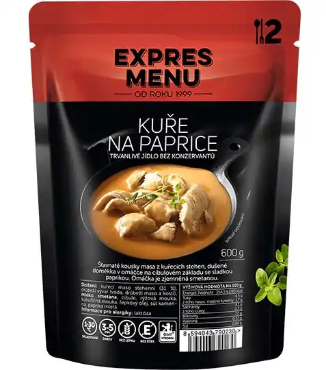 EXPRES MENU Kuře na paprice hotové jídlo, 600g Akční Cena