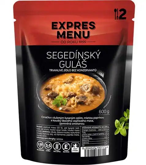 Super Cena EXPRES MENU Segedínský guláš hotové jídlo, 600g