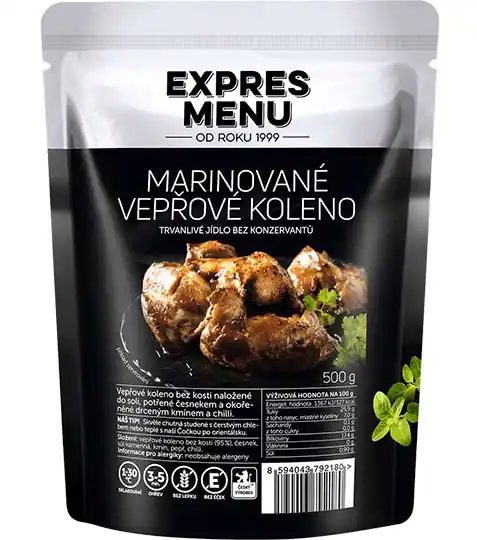 EXPRES MENU Marinované vepřové koleno hotové jídlo, 500g Jen Po Omezenou Doba