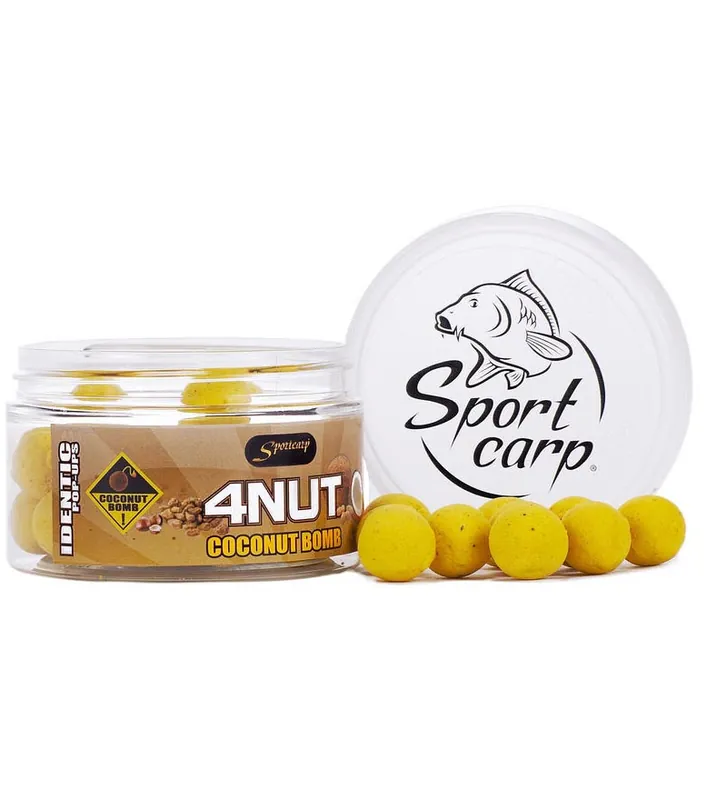 Autentický Sportcarp plovoucí boilies Identic 4NUT Coconut Bomb 15 mm