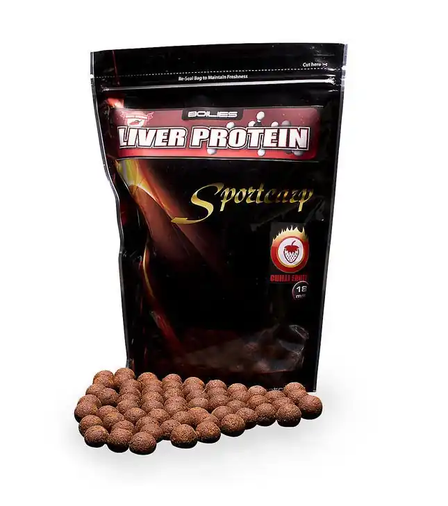 Poslední Šance Sportcarp boilies Liver Protein Chilli Fruit 18mm/5kg
