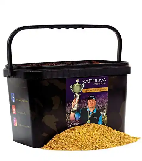 Sportcarp kaprová vnadící směs Speciál R. Konopásek žlutá feeder 2 kg v kbelíku Koupit Online