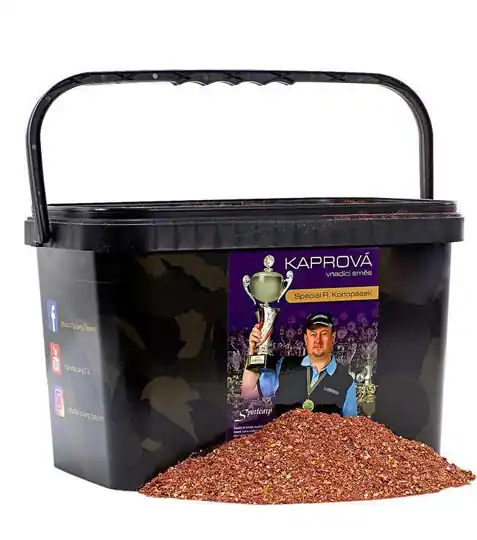 Omezená Nabídka Sportcarp kaprová vnadící směs Speciál R. Konopásek červená klasik 2 kg v kbelíku