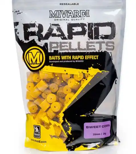 Mivardi Pelety Rapid SweetCorn 5 kg 4 mm Vysoce Kvalitní
