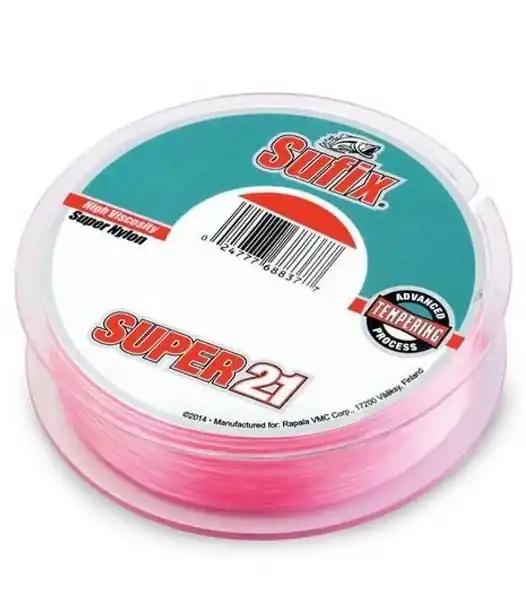 Sufix vlasec Super 21 0,30mm/7,7kg/300m růžový Tovární Cena