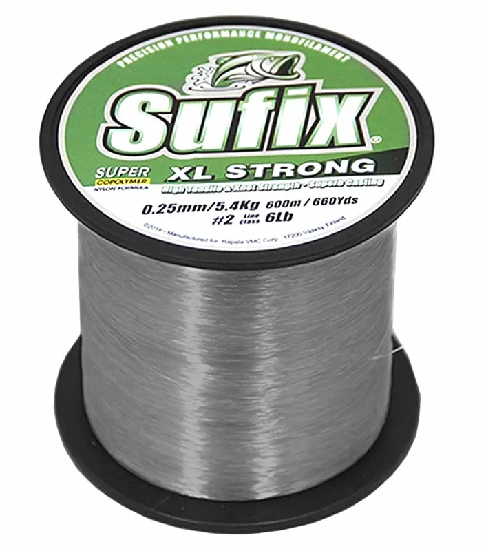 Aktuální Sufix vlasec XL Strong 0,30mm/7,7kg/600m platinum