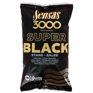 Sensas vnadící směs 3000 Dark Salty Etang (jezero-černé-slané) 1kg Sezónní Sleva