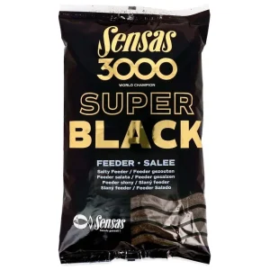 Časově Omezené Sensas směs 3000 Dark Salty Feeder (feeder-černý-slaný) 1kg