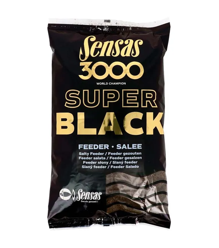 Časově Omezené Sensas směs 3000 Dark Salty Feeder (feeder-černý-slaný) 1kg
